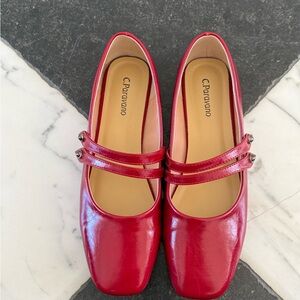 C. Paravano Red Women's Flats